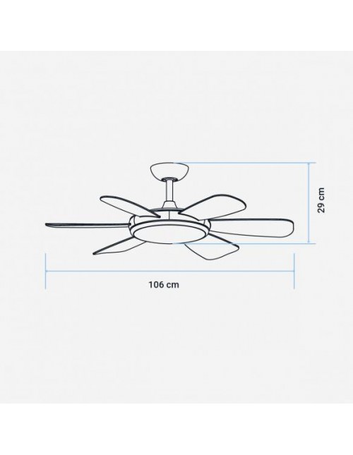 Ventilador Techo Universal Blue IBE