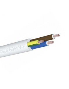 Rollo de 100 m de cable manguera eléctrico verde 3x1,5 RZ1-K06, Seccion B, Raiz