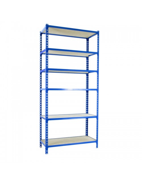 Estantería Metálica Maderclick Megaplus 6/500 2500 Azul/Madera